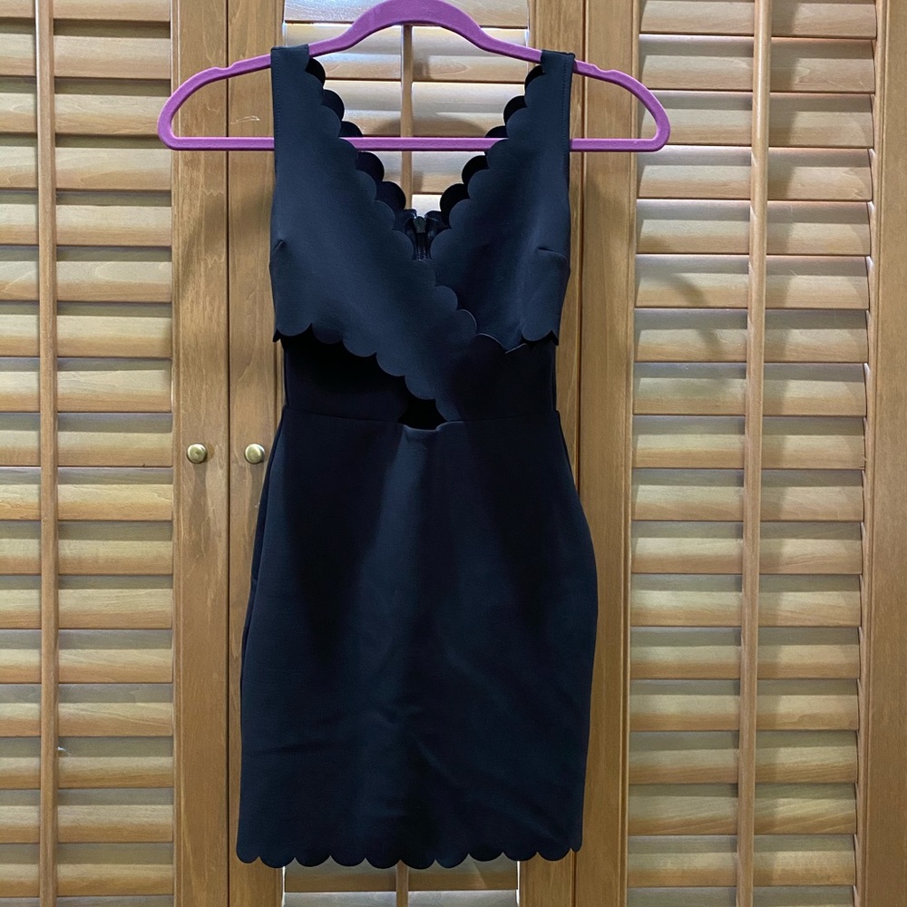 Topshop Black Mini Bodycon Dress
